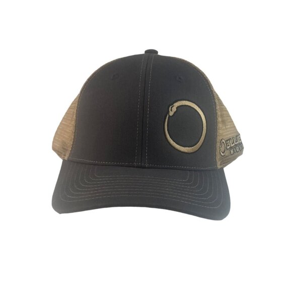 Classic Caps BlueRacer Midstream Trucker Hat Gray Tan New - Picture 1 of 12